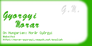 gyorgyi morar business card